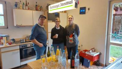 Das Balkh�user Cateringteam mit G�nter und Lea Hoffner hat wieder einen tollen Brunch geboten.