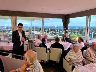 Max Panhans bedankte sich bei den Teilnehmern f�r das gro�e Interesse am Landtagsbesuch.