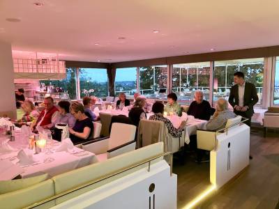 Zum Abschluss ging es auf den Neroberg ins Restaurant am Opelbad.