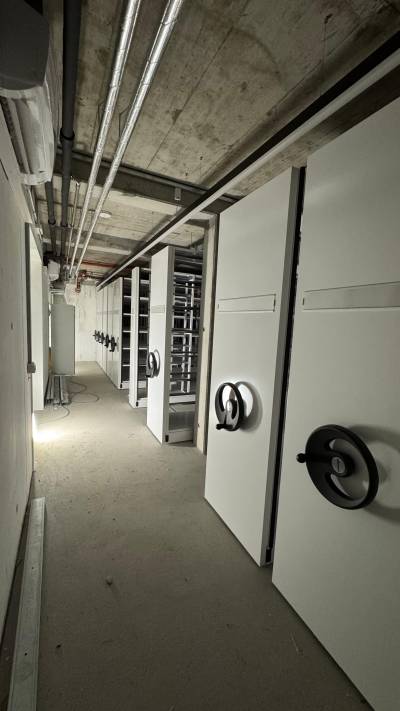 Auch das neue Archiv nimmt langsam Form an.