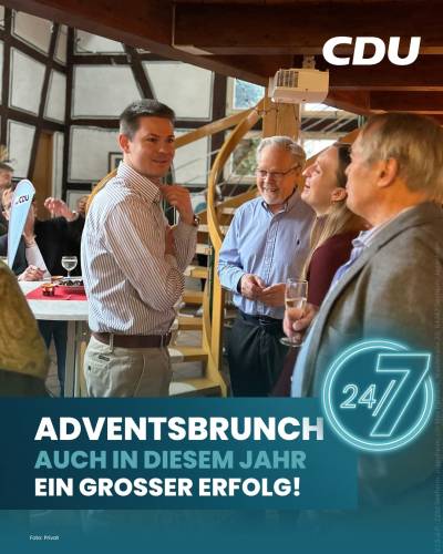 Der Advemtsbrunch in der Scheune am Schulp�dche ist immer ein gut besuchter Jahresabschluss. Danke an das Team von G�nter Hoffner f�r die ausgezeichnete Verk�stigung.