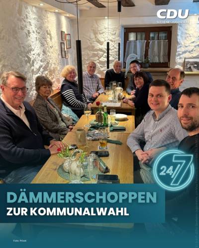 Im Deese Oddo fand der D�mmerschoppen zur Kommunalwahl statt.