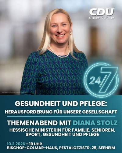 Gesundheit und Pflege war das Thema von Staatsministerin Diana Stolz.