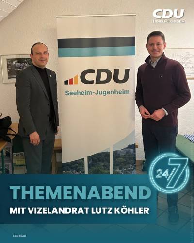 Der Themenabend mit Vizelandrat Lutz K�hler hatte den Fokus auf dem Schulbau.