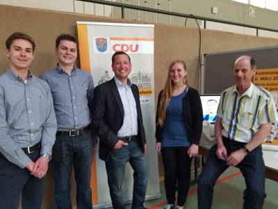 B�rgermeisterkandidat Alexander Kreissl nutze den Event, um viele neue Kontakte zu kn�pfen.