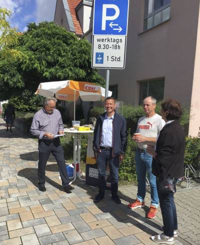 In Jugenheim und Seeheim waren wir w�hrend der Woche der CDU mit einem Infostand pr�sent.