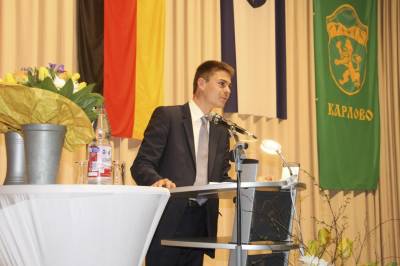 F�r die CDU-Fraktion sprach Max Panhans (als j�ngstes Fraktionsmitglied) das Gru�wort.