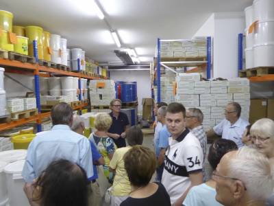 Aufbereitung, Abf�llung und Lagerung waren die n�chsten Stationen bei der F�hrung.