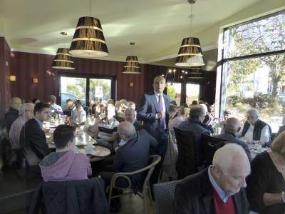 Lutz K�hler beschrieb zu Beginn die Ziele seines Wahlkampfs f�r den Wahlkreis.