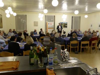 Ehrengast Patrick Burghardt berichtete �ber seine Arbeit im neuen hessischen Digitalministerium.