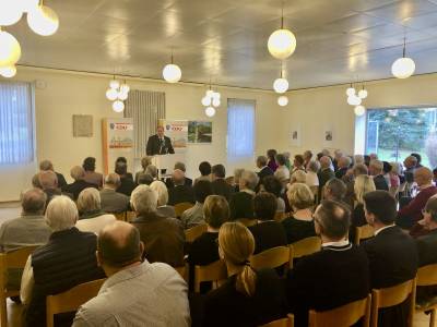 Gastredner war diesmal Kanzleramstminister Prof. Helge Braun, der ausf�hrlich auf alle aktuellen Herausforderung f�r Deutschland einging.