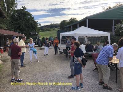 Am Mi. 19.8. war die 3. Station der B�rger Touren in Balkhausen auf Hoffners Pferderanch.