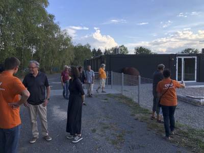 Unser Ziel war der neue Kindergarten am Sportplatz.