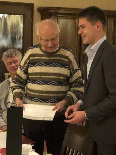 Peter Mertens erhielt die Ehrung f�r 65 Jahre! Auch er begleitete fr�her  kommunalpolitische �mter.