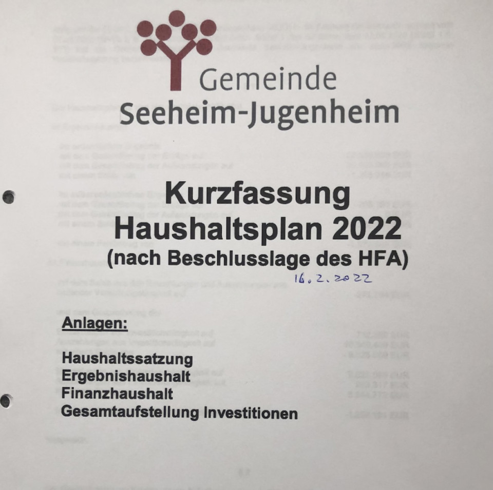 Die Kurzfassung des Haushalt 2022 finden Sie im pdf-Format am Ende des Artikels Die Kurzfassung des Haushalt 2022 finden Sie im pdf-Format am Ende des Artikels